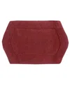 Home Weavers Waterford Bath Rug, 17" X 24" In Red