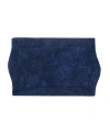 Home Weavers Waterford Bath Rug, 21" X 34" In Navy Blue