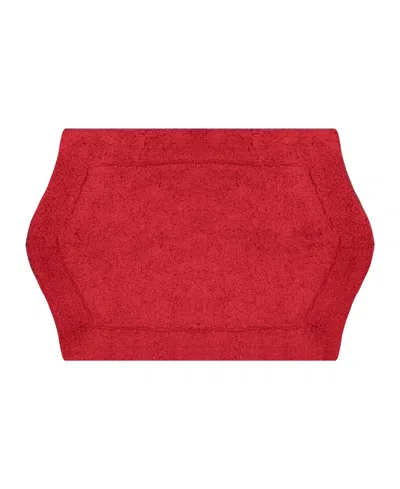 Home Weavers Waterford Bath Rug, 21" X 34" In Red