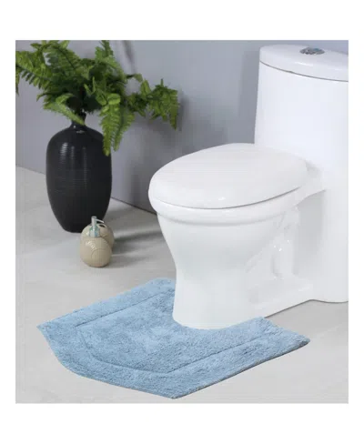 Home Weavers Waterford Contour Bath Rug, 20" X 20" In Blue