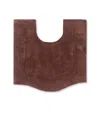 Home Weavers Waterford Contour Bath Rug, 20" X 20" In Chocolate