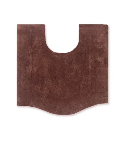 Home Weavers Waterford Contour Bath Rug, 20" X 20" In Chocolate