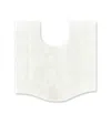 Home Weavers Waterford Contour Bath Rug, 20" X 20" In White