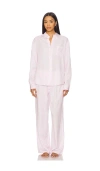 Homebodii Adeline Stripe Lounge Set In Pink