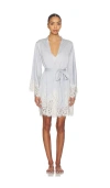 Homebodii Peyton Short Robe In Gray
