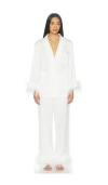 Homebodii Seraphina Feather Lounge Set In White