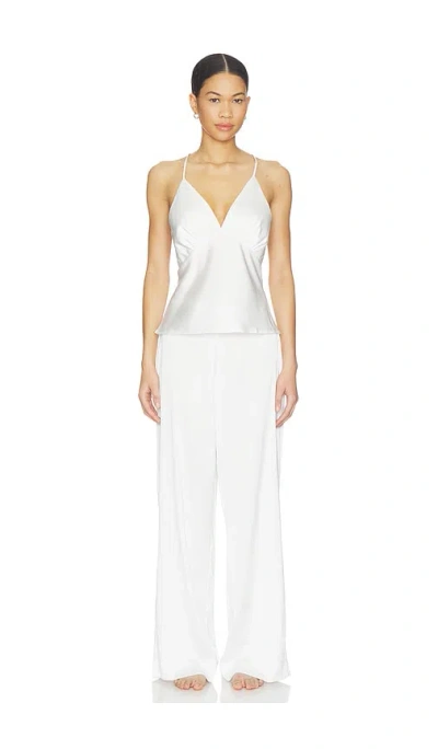 Homebodii Toulouse Cami Lounge Set In White