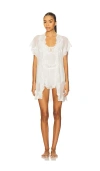 Homebodii Valentina Mini Robe In White