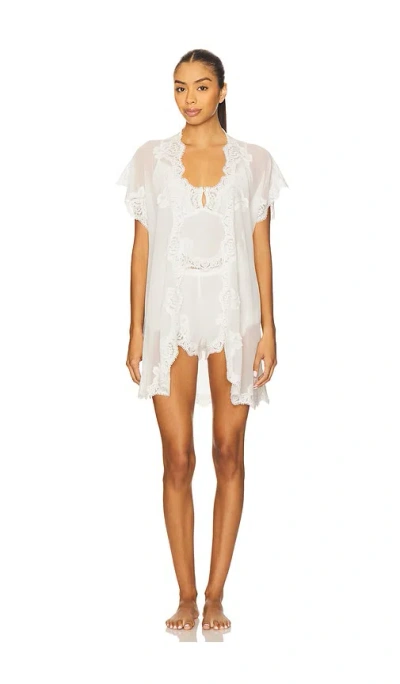 Homebodii Valentina Mini Robe In White