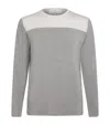 Homebody Contrast Lounge Top In Gray
