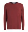 Homebody Contrast Trim Lounge T-shirt In Burgundy