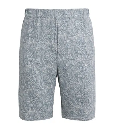 Homebody Liberty Print Lounge Shorts In Blue