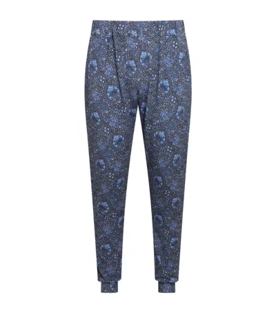 Homebody Paisley Lounge Trousers In Blue