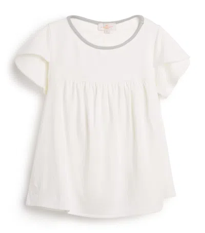 Homebody Kids' Stretch-modal Panel Top In White