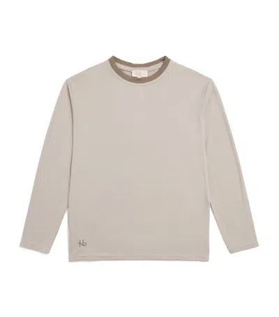 Homebody Kids' Stretch-modal Pyjama Top In Gray