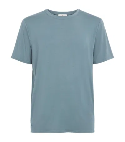 Homebody Stretch-modal Lounge T-shirt In Blue