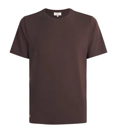 Homebody Stretch-modal Lounge T-shirt In Brown