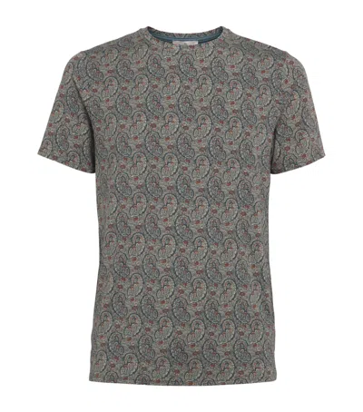 Homebody Stretch-modal Paisley Print Lounge T-shirt