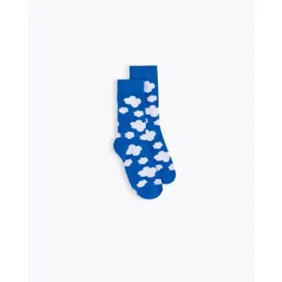 Homecore Fantasy Nature Clouds Socks In Blue