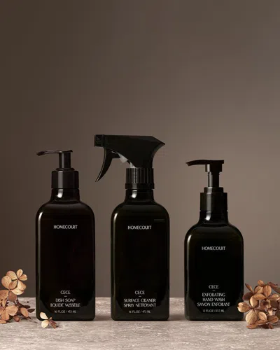 Homecourt Exfoliating Kitchen Trio In Black