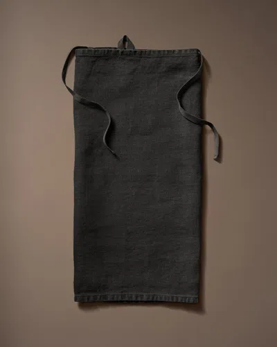 Homecourt Once Milano X  Linen Apron In Black