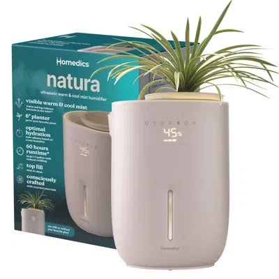 Homedics Natura Ultrasonic Warm & Cool Mist Humidifier | Beige In Gray