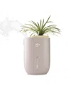 Homedics Warm Cool Mist Humidifier With Small Planter In White