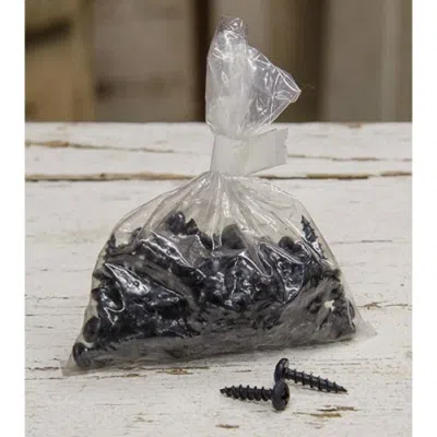 Homegifo 100/pkg Black Screws- #6 Phillips Round Head- 5/8"