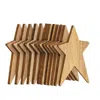 Homegifo 12/pkg Unfinished Wooden Primitive Stars 1.5"