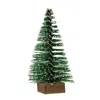 Homegifo *12/set Mini Snowy Bottle Brush Trees