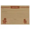 Homegifo 24/pkg Gingerbread Man Recipe Cards