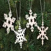 Homegifo 24/set Snowflake Ornaments