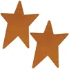 Homegifo 2/pkg Rusty Tin Stars 4"h