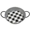 Homegifo *2/set Black Buffalo Check Round Trays