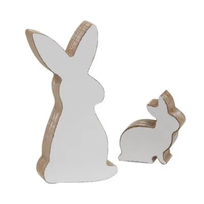 Homegifo 2/set Bunny Cutouts In Gray