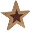 Homegifo 2/set Burgundy & Mustard Cutout Stars