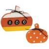 Homegifo 2/set Candy Corn Boo & Polka Dot Pumpkin Sitters