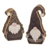 Homegifo 2/set Cheetah Chunky Gnome Sitters