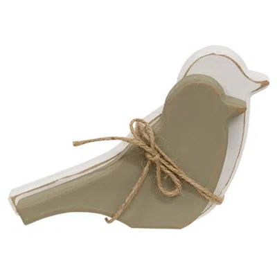 Homegifo 2/set Chunky Wooden Spring Bird Sitters In Multi