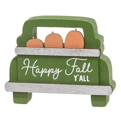 Homegifo 2/set Fall Kinda Girl Box Sign With Happy Fall Pumpkins Truck Sitter In Green