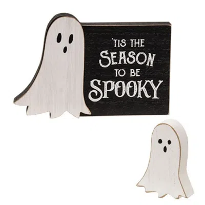 Homegifo 2/set It's Spooky Season Block W/ghost Sitter In Multi