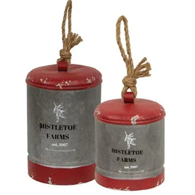Homegifo 2/set Mistletoe Farms Bells In Multi