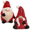 Homegifo *2/set Mr. & Mrs. Santa Gnome Salt & Pepper Shakers