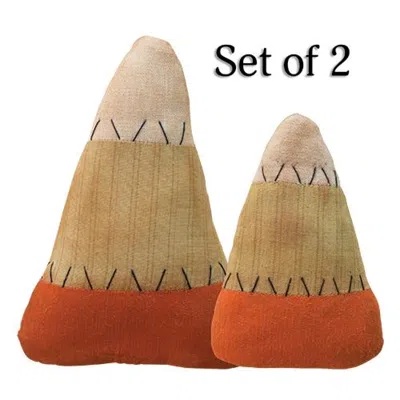 Homegifo 2/set Stuffed Candy Corn In Blue
