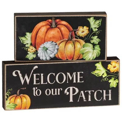 Homegifo 2/set Welcome To Our Patch Stacking Blocks In Multi