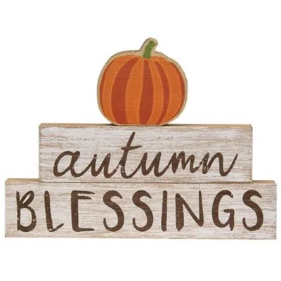 Homegifo *3/set Autumn Blessings Pumpkin Stackers In Orange