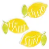 Homegifo *3/set Be Happy Lemon Magnets
