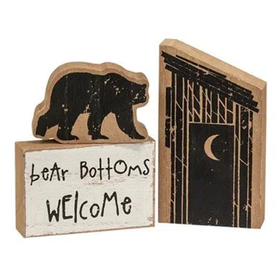 Homegifo 3/set Bear Bottoms Blocks In Black