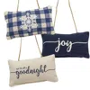Homegifo *3/set Blue Winter Pillow Ornaments