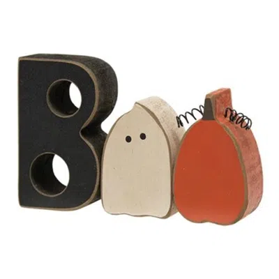 Homegifo 3/set Boo Ghost & Pumpkin Blocks In Black